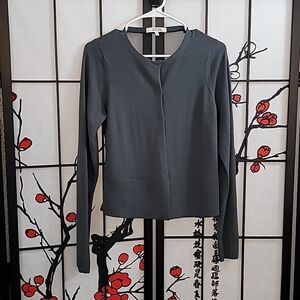 Dorothee Schumacher Sheer Back Button up Sweater Cardigan
